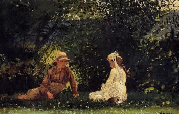 Winslow Homer : Scene at Houghton Farm